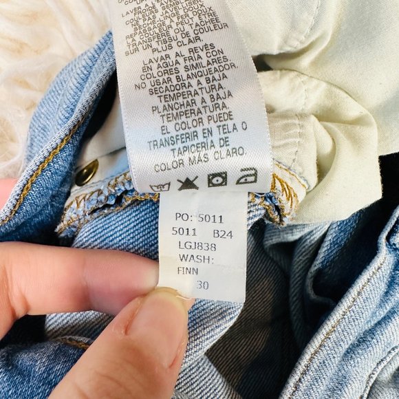 Frame Jeans Womens 30 Le Garcon Denim Boyfriend Medium Blue Pockets Pant - Picture 8 of 15